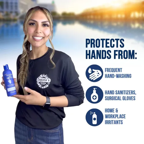 Miniatura 3 de Gloves In A Bottle Paquete de 4 lociones protectoras, ideal para la piel seca con picazón, sin grasa y sin fragancia. (8oz-8.1 fl oz)