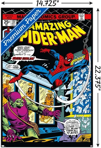 Miniatura 3 de Marvel Comics Spider-Man - Póster de pared Amazing Spider-Man #137, 22.4 pulgadas de largo x 14.7 pulgadas de ancho, versión premium sin marco