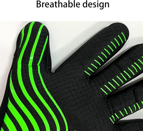 Miniatura 6 de Portero de fútbol con guantes de portero antideslizantes para adultos, hombres/mujeres, guantes de fútbol sin muñeca con agarre fuerte, palmas Azul