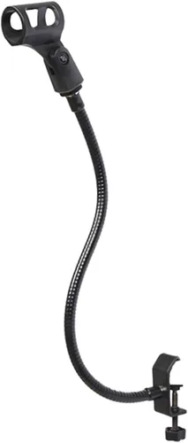 Miniatura 2 de Soporte de brazo para micrófono, soporte de micrófono de escritorio flexible de 13 pulgadas, micrófono grueso, escritorio resistente con abrazadera