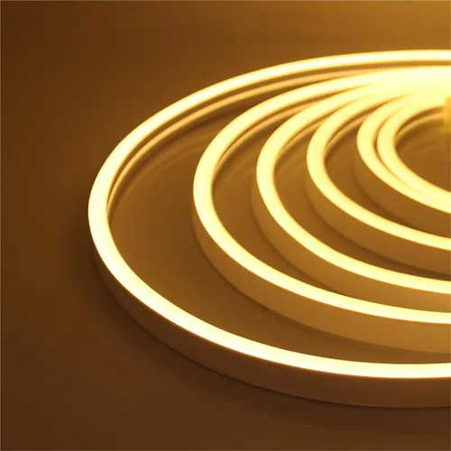 Tira de neón DC 24V 1.6-65.6 ft | IP67 impermeable, multicolor, retroiluminación de TV, tubo de silicona flexible para el hogar, luz LED (blanco