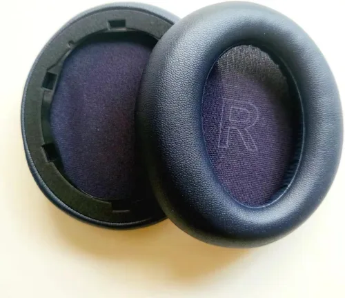 Soundcore Life Q30 & Q35 - Almohadillas con piel de piel de proteína y espuma viscoelástica para auriculares Anker (azul)