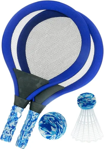 Miniatura 5 de Juego de bádminton con 2 raquetas, pelota de playa y Birdie - Colores surtidos - Raqueta de tenis ligera Juegos al aire libre Juego de juguetes