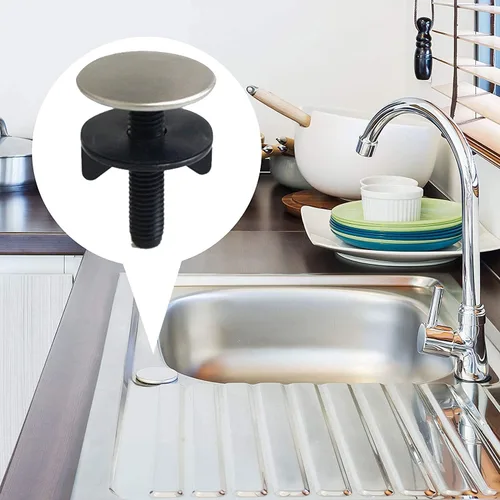 Miniatura 4 de Paquete de 3 tapas de orificio para fregadero de cocina, enchufe de orificio para fregadero de cocina, placa de orificio de grifo, tapa de tapón
