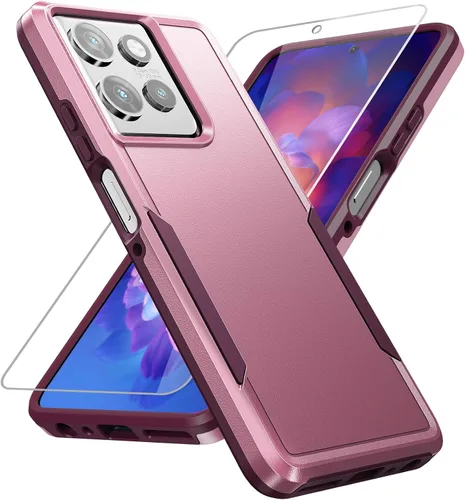 Miniatura 22 de Funda para Moto G Stylus 5G 2022, con Protector de Pantalla, [Probada contra Caídas de Grado Militar] Funda Protectora de Servicio Pesado Resistente