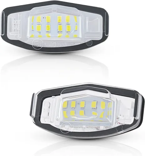 LED - Luces de placa de matrícula de luz brillante blanca, lámpara de etiqueta de repuesto, compatible con Honda Accord Sedan Odyssey Civic Pilot y