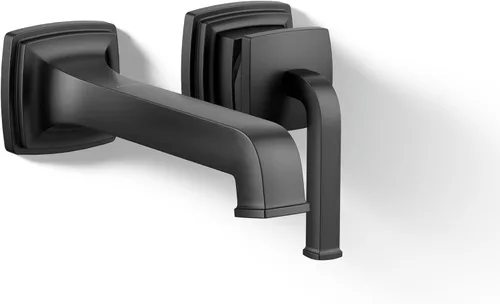 Miniatura 12 de KOHLER K-27399-4K-2MB Riff - Grifo de lavabo de baño amplio, grifos de baño de 3 agujeros con drenaje clicker, 1.0 GPM, latón moderno cepillado