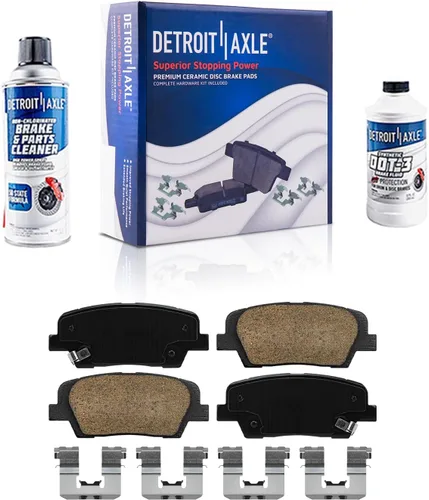 Miniatura 40 de Detroit Axle - Pastillas de freno traseras para Kia Sportage 2017-2022, Hyundai Tucson 2016-2021, pastillas de freno de cerámica 2018 2019 2020