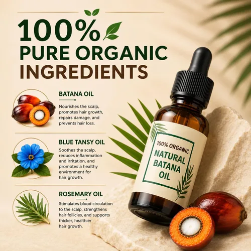 Miniatura 4 de Aceite de batana crudo para el crecimiento del cabello – Dr. Sebi Organic Botana Aceite natural para el crecimiento del cabello – Tratamiento