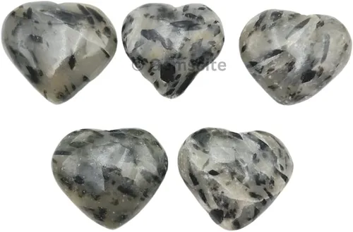 Miniatura 4 de GEMSCITE Piedra preciosa negra de rutilo con forma de corazón, 1.181 in, bolsillo de palma, curación, tallada, piedra de preocupación, buena suerte