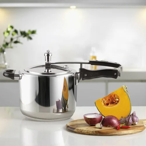 Miniatura 3 de Vinod Olla a presión de acero inoxidable, tapa interior, 7 litros, fondo sándwich, olla a presión india, cocina apta para inducción, mejor utilizada