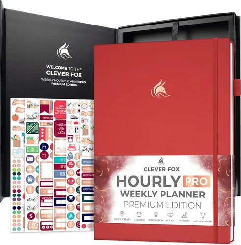Miniatura 14 de Clever Fox Planificador por Horas Pro Premium – Planificador de Horarios Sin Fecha con Espacios de Tiempo Diarios – Cuaderno Organizador Personal
