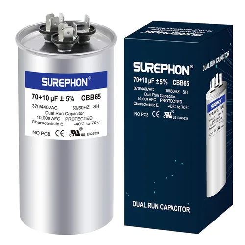 Miniatura 33 de Condensador de 5 Mfd 370V/440V Condensador de Funcionamiento y Arranque Ovalado para Motor de CA o Arranque de Ventilador y Bomba de Calor Fría