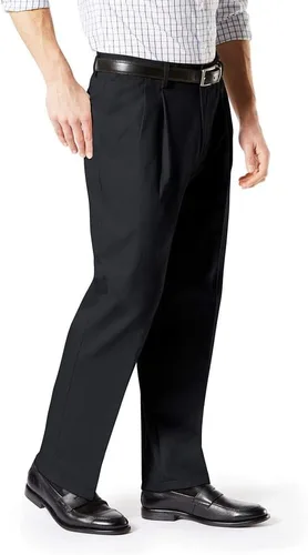 Miniatura 2 de Dockers Signature - Pantalones de algodón con ajuste clásico y plisados para hombre (tallas regulares y grandes y altas)
