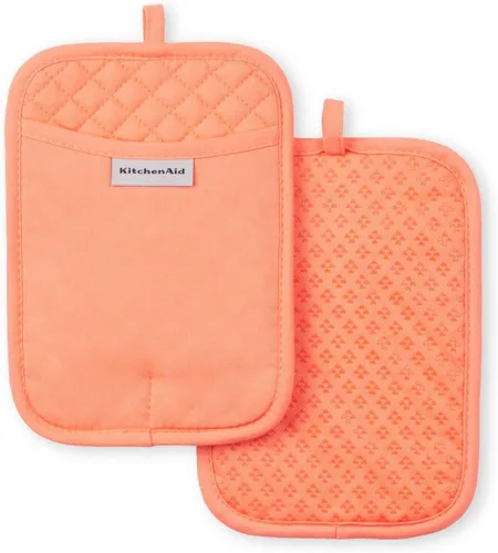 Miniatura 12 de KitchenAid Juego de 2 soportes para ollas asteroides, cielo aguamarina, 7 x 10 pulgadas