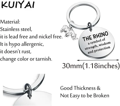Miniatura 2 de Regalo de rinoceronte regalo para amantes del rinoceronte, regalo de rinoceronte, regalo de animal, rinoceronte, un símbolo de fuerza, sabiduría