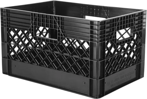 Miniatura 3 de Hudson Exchange - Contenedor de almacenamiento de malla de grado comercial con mango de caja de leche de 19 x 13 x 11 pulgadas