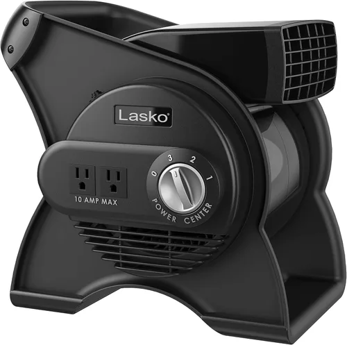 Miniatura 5 de Lasko Ventilador eléctrico de metal de grado comercial de alta velocidad, negro H20660 y U12104 Ventilador giratorio profesional de alta velocidad