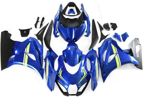 Miniatura 359 de Kit de carenado de inyección azul, negro y blanco para Suzuki GSXR600 GSX750 2006 2007 GSXR 600 GSX-R750 06 07 ABS Carenado de plástico completo