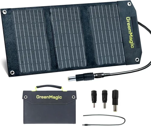 Miniatura 11 de Panel Solar Portátil de 120W, Panel Solar Plegable Greenmagic de 120W 19V para Camping al Aire Libre RV Hogar, Resistente al Agua IP67 con Estuche