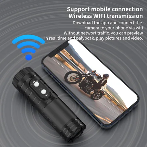 Miniatura 2 de Cámara de Video de Acción, Cámara de Escopeta WiFi APP Compartir Grabación HD 1080P para Tiro/Pesca/Platos de Arcilla/Caza con Arco Cámara de Casco