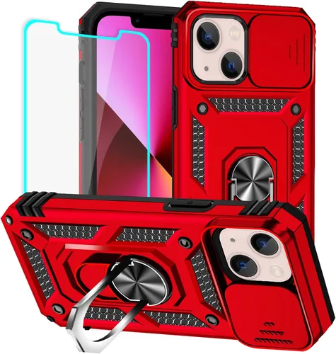 Miniatura 40 de HNHYGETE Funda para iPhone XR con protector de pantalla HD: [grado militar de 20 pies probada en caídas] Funda protectora para cámara deslizante a