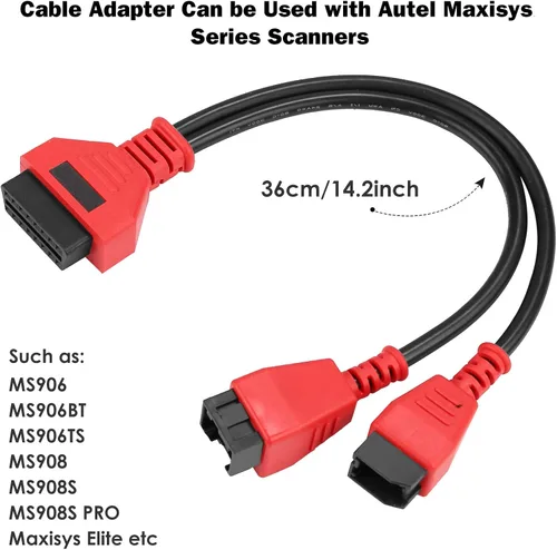 Miniatura 3 de Adaptador de Cable TTXSPP para Conector de Cable de Programación Chrysler 12+8 para Autel DS808 Maxisys Cable de Prueba Principal para Autel DS808