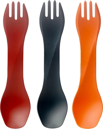 Miniatura 11 de humangear GoBites Uno Mini - Juego de 3 utensilios de viaje y campamento, utensilios de comedor portátiles y compactos, material seguro