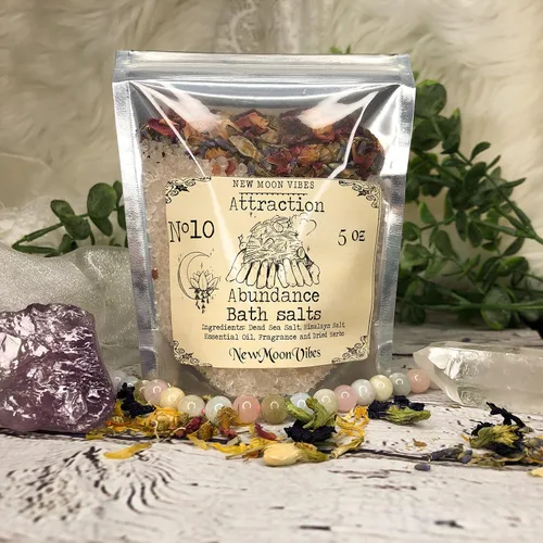 Miniatura 2 de Atracción Abundancia Aceites esenciales Hierbas Hechizo Ritual Sales de baño con hierbas reales Botánicos infundidos Mejorar la belleza Amor Control