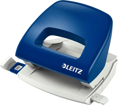 Miniatura 22 de Leitz Perforadora de agujero, 30 hojas, barra guía con marcas de formato, metal, gama NeXXt, 50080035 - Azul