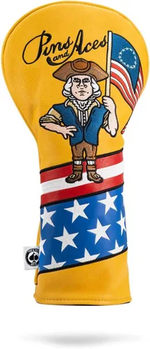 Miniatura 12 de Pins & Aces USA Head Cover - Premium, Hand-Made Leather, Hi Quality Headcover - American Pride Styled, Tour Quality Golf Club Cover - Style and