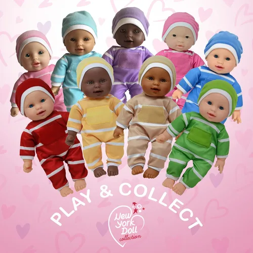 Miniatura 2 de The New York Doll Collection Muñeca de bebé de cuerpo suave de 11 pulgadas en caja de regalo, juguete de muñeca de 11 pulgadas para niños, niñas