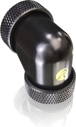 Miniatura 3 de RAIJINTEK PELIAS BLACK - D140906 G1/4" 0.551 in OD 90 grados accesorios de latón, negro, paquete de 6 (0R40B00228)