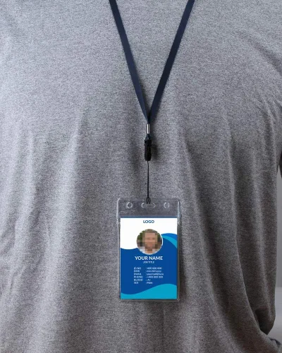 Miniatura 3 de ICObuty Correa de cuello desmontable con cordón, 100 unidades, liberación rápida, venta completa a granel para portatarjetas de identificación