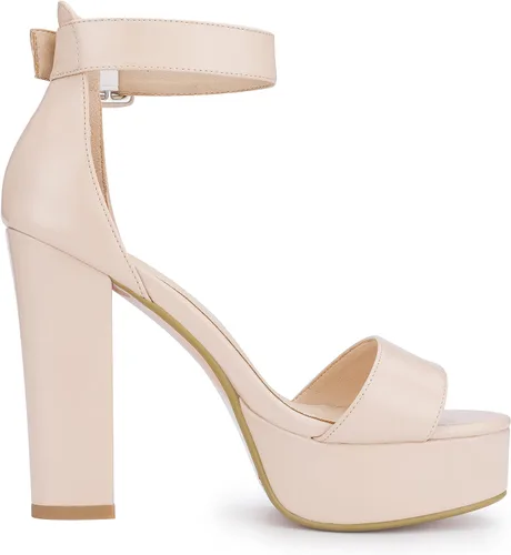 Miniatura 7 de IDIFU - Tacones de plataforma de 5pulgadas para mujer, sandalias Sabrina IN5 de tacón alto y grueso, correa de tobillo, zapatos sexis y elegantes