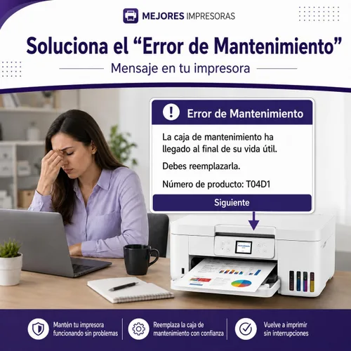 Miniatura 2 de Caja de mantenimiento T04D1/E04D1 para Epson EcoTank y Workforce Compatible con ET-3750 ET-4850, ET-4750 ET-4760 ET-3850 ET15000 ET-2980 ET-3950