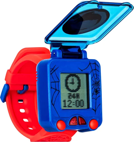 Miniatura 4 de Accutime Marvel Spider-Man - Reloj digital de aprendizaje digital azul para niños, niños pequeños, niños con correa roja, incluye temporizador