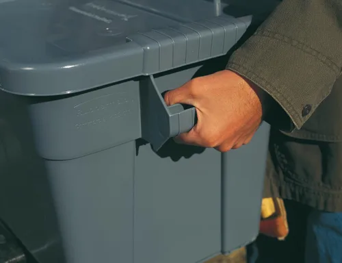 Miniatura 8 de Baúl con tapa Rubbermaid Commercial fg9s3100gray Brute, capacidad de 20 galones, 27-7/8 pulgadas, longitud x 17-3/8 pulgadas, ancho x 15-1/8 Gris