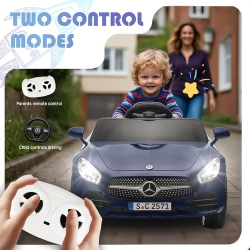 Miniatura 5 de Vehículo de paseo con licencia Mercedes-Benz CLS 350 de 12 V para niños, camión para montar con control de padres, suspensión de resorte, ruedas
