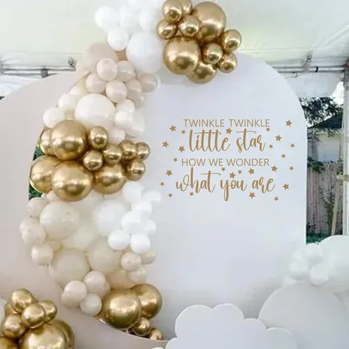 Miniatura 14 de Calcomanía de Niño o Niña - Baby Shower, Suministros de Decoración para Fiesta de Revelación de Género, Pegatinas de Pared, Letrero de Arco