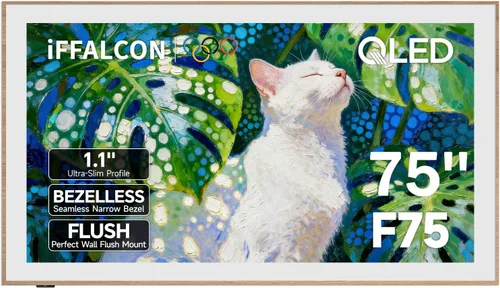 Miniatura 10 de iFFALCON Smart TV QLED 4K Clase de 65 pulgadas, TV con marco de imagen ultradelgado, 144Hz, HDR, modo artístico con arte IA, amplia gama