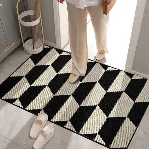 Miniatura 11 de GRANNY SAYS Tapete para puerta, de 32 x 20 pulgadas, tapete de bienvenida para exteriores, antideslizante, absorbe la suciedad para la entrada