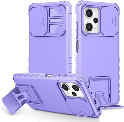 Miniatura 52 de Funda compatible con Xiaomi Redmi Note 12 Pro 4G Dimensional Soporte Ventana Deslizante Teléfono Móvil Funda Protectora a Prueba de Golpes Funda