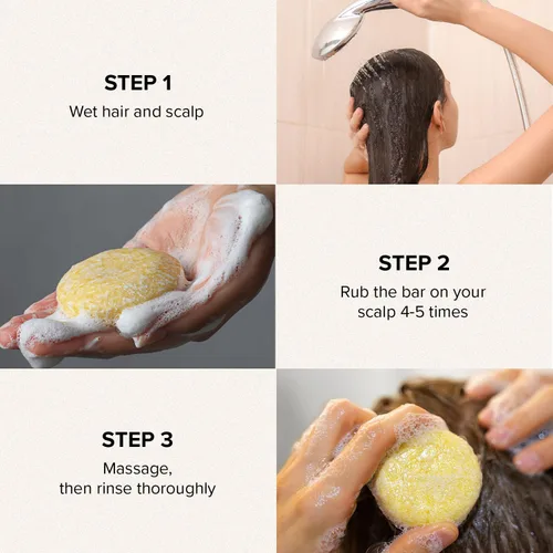 Miniatura 6 de Maka Nature - Barra de champú de lavanda para cabello normal a seco, barra de champú sólido hidratante para cabello suave, barra de champú coreano