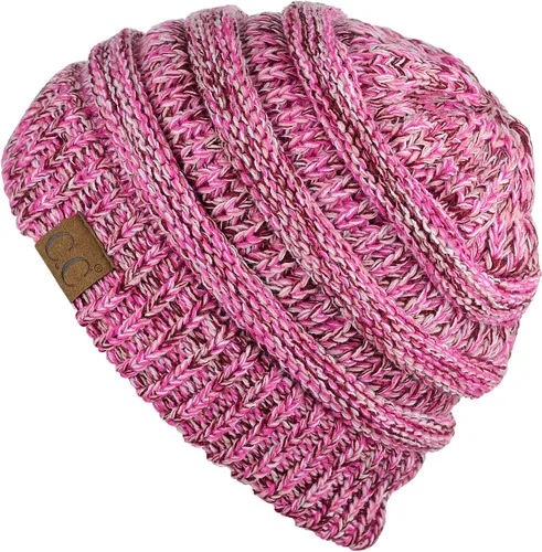 Miniatura 208 de C.C Trendy Warm Chunky Soft Stretch Cable Knit Beanie