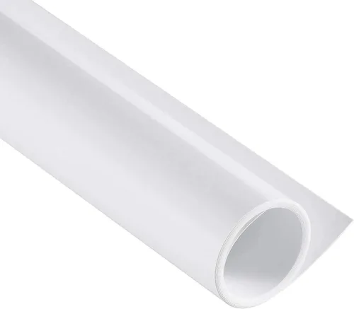 Meking Telón de fondo de PVC para fotografía de 31x59 pulgadas (80x150 cm) Blanco mate y reflectante, telón de fondo de PVC para video de estudio,
