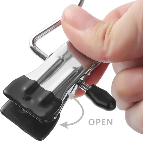 Miniatura 3 de Paquete de 100 ganchos organizadores de leggings para armario, soporte para botas, clips para colgar, perchas multifuncionales portátiles de un solo