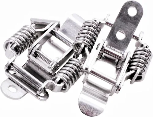 Miniatura 5 de Caja de herramientas de pecho de maleta de acero inoxidable de 90 grados 304 con doble resorte con cierre de tornillos, cierre de tornillos, 2