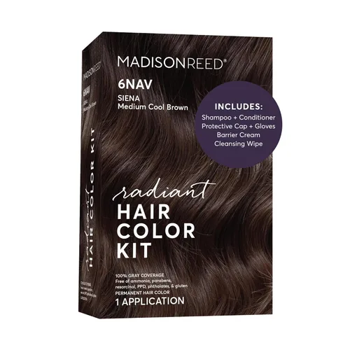 Miniatura 71 de Madison Reed - Kit de color de cabello radiante, tinte permanente para el cabello, 100 % cobertura de canas, sin amoníaco, castaño Catania 5NGM