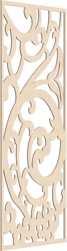 Miniatura 170 de Bridgewater - Paneles de pared decorativos de madera con calado, 9 3/8 pulgadas de ancho x 24 3/8 pulgadas de alto x 1/4 de alto, nogal